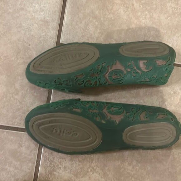Ccilu green jelly shoes 7W - Picture 4 of 5